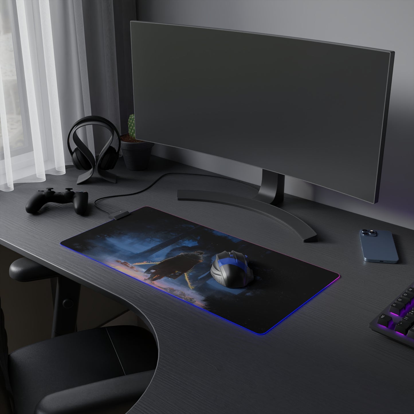 Chasing Death- LED Gaming Mouse Pad