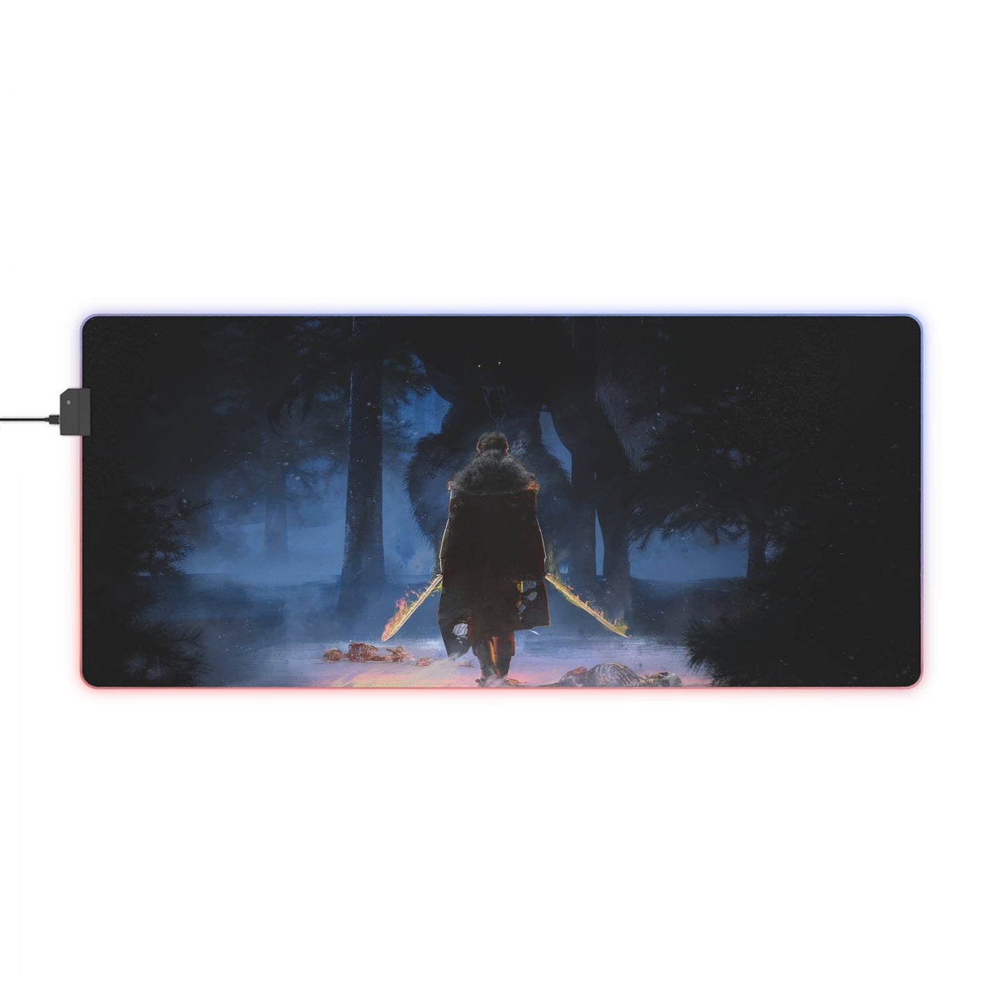 Chasing Death- LED Gaming Mouse Pad